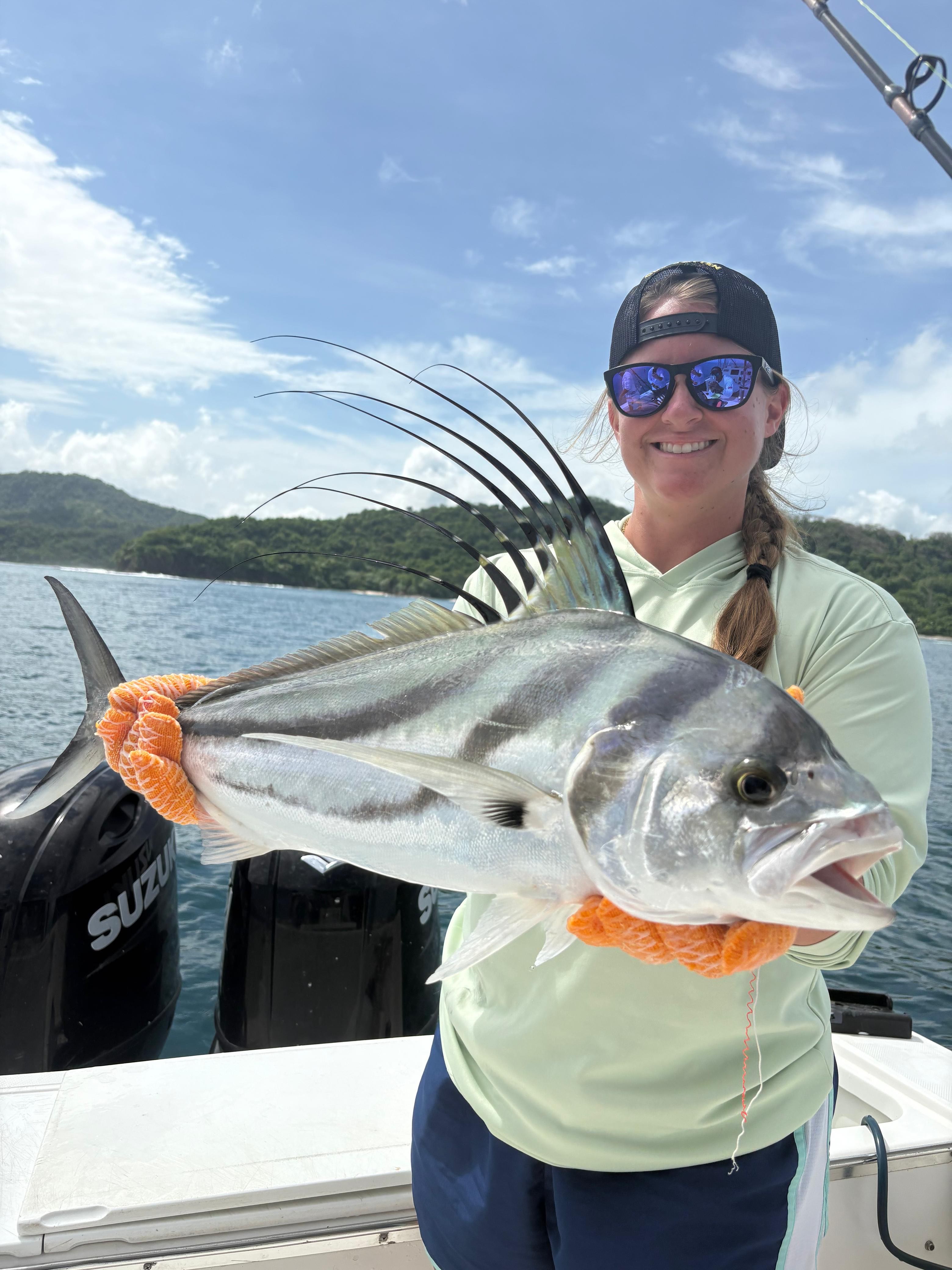 One person on a fishing tour in Playa Flamingo