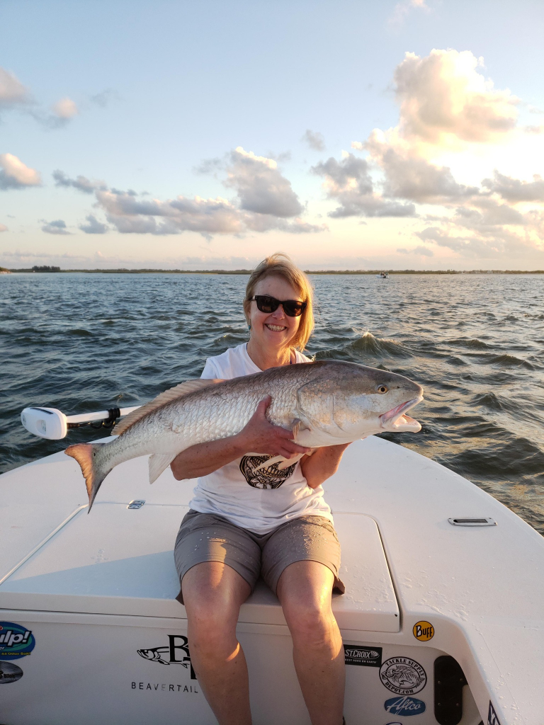 Angler fishing at New Smyrna Beach