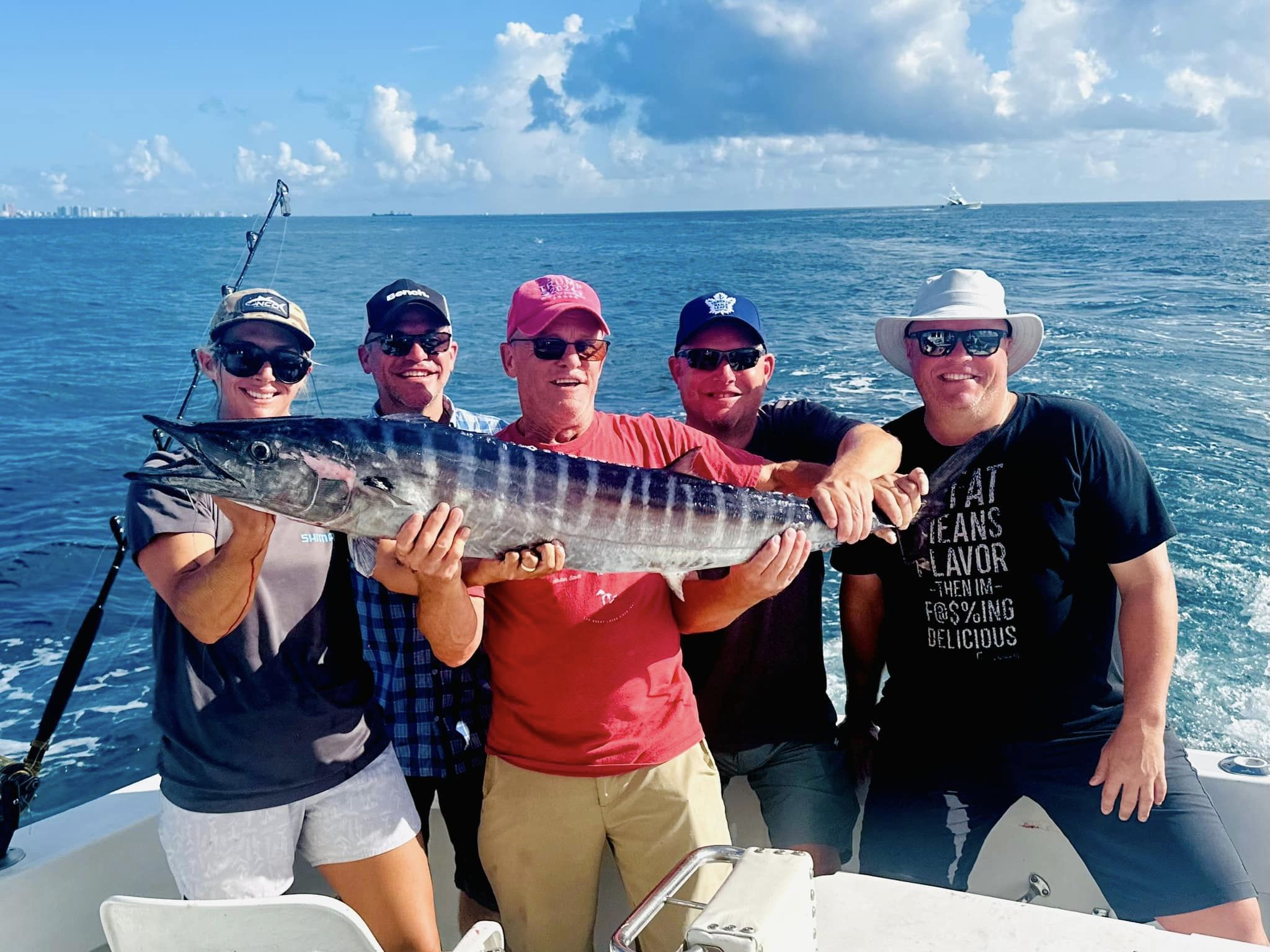 Wahoo fish caught in Fort Lauderdale, Florida