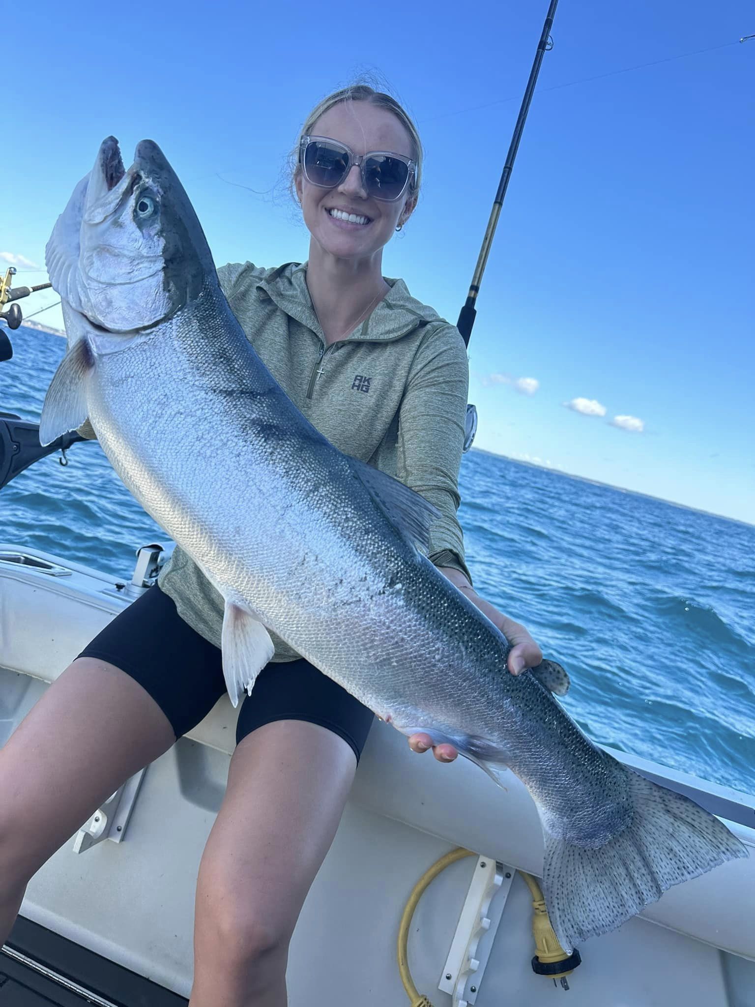 Angler catches big fish in Cedar Grove