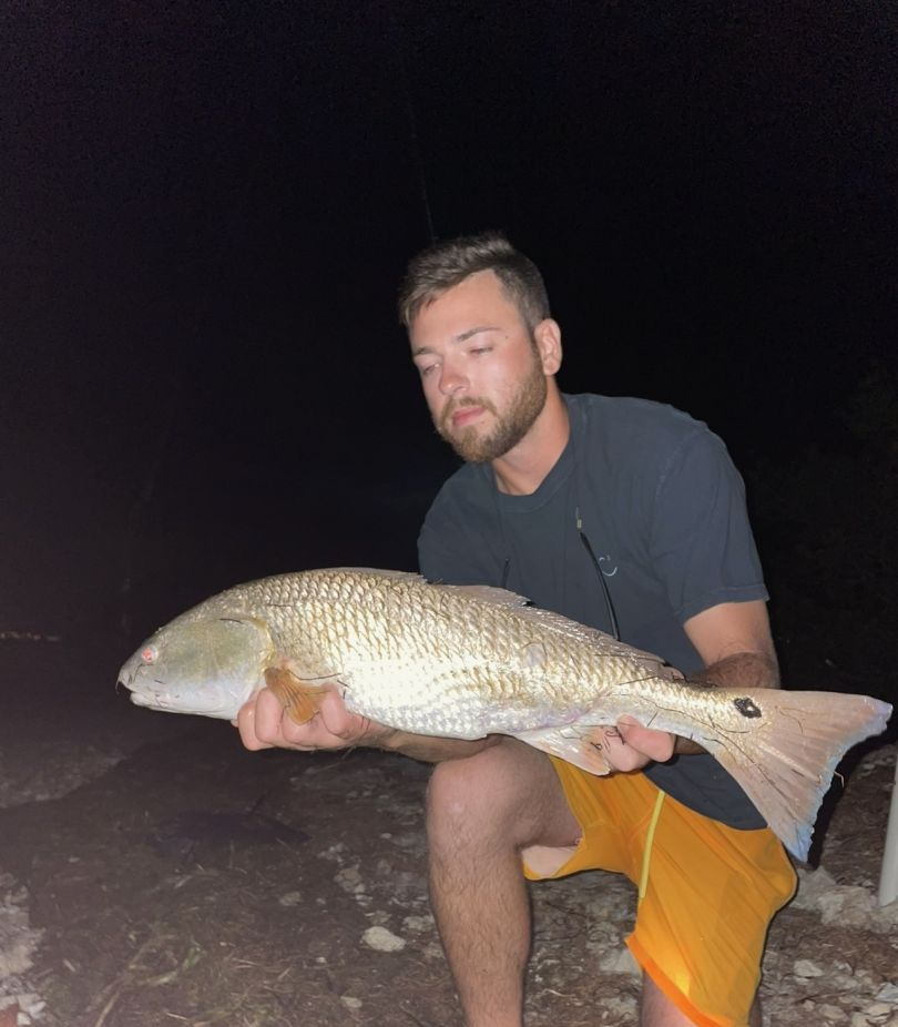 Redfish caught in Tarpon Springs, Florida
