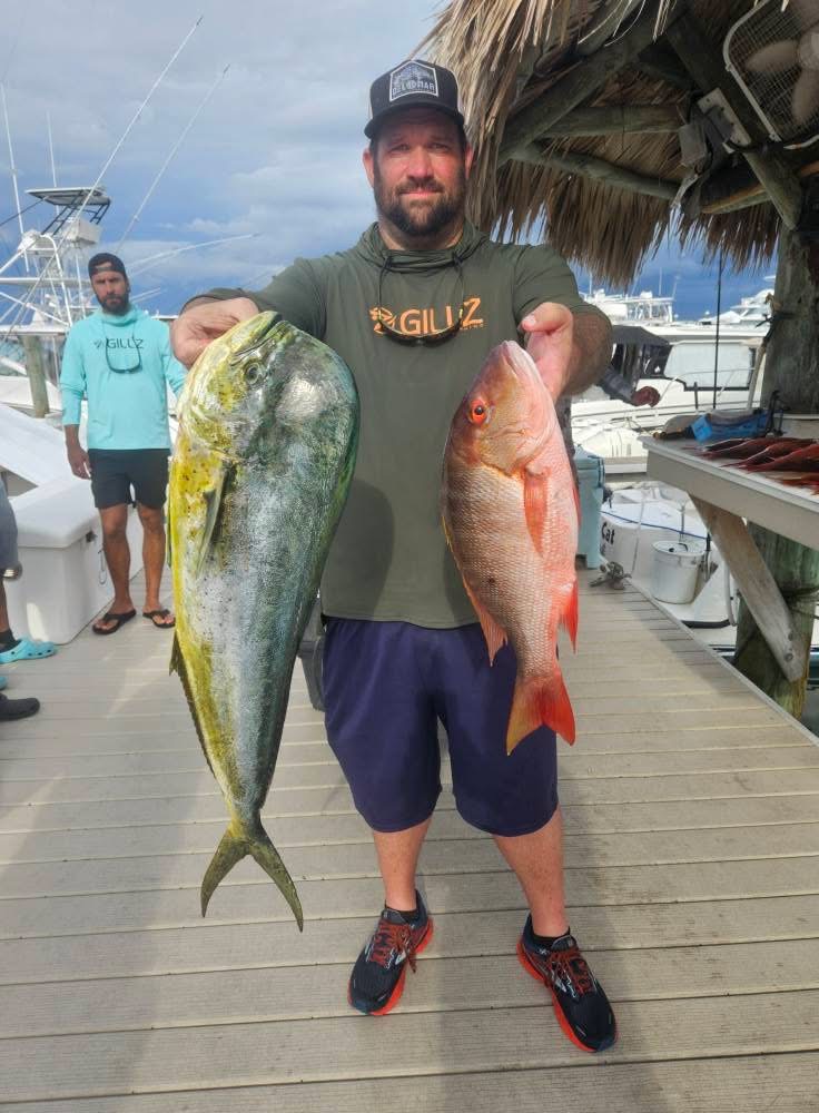 Two Cero Mackerel fish caught while fishing in FL