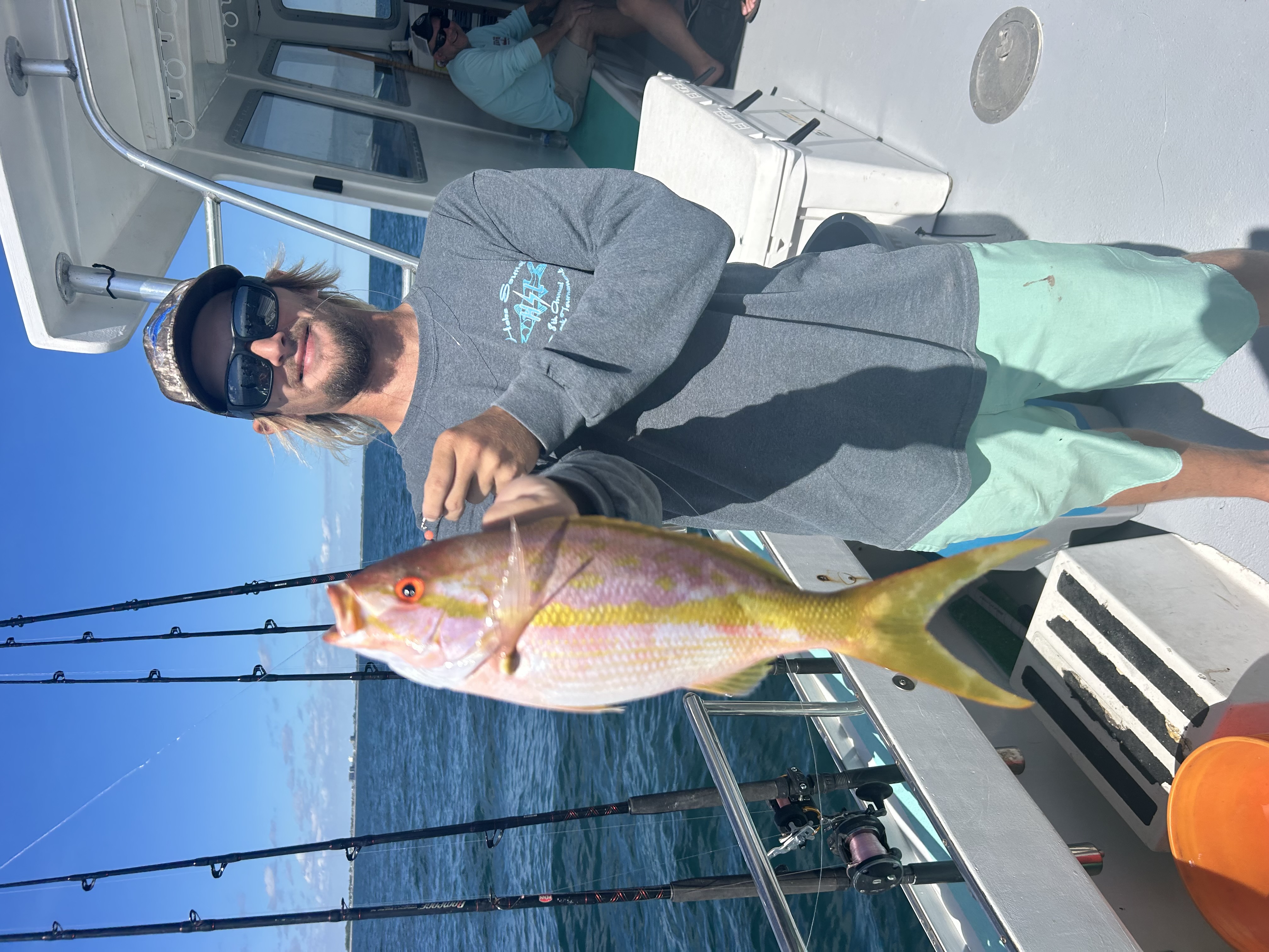 Two people fishing in Jupiter