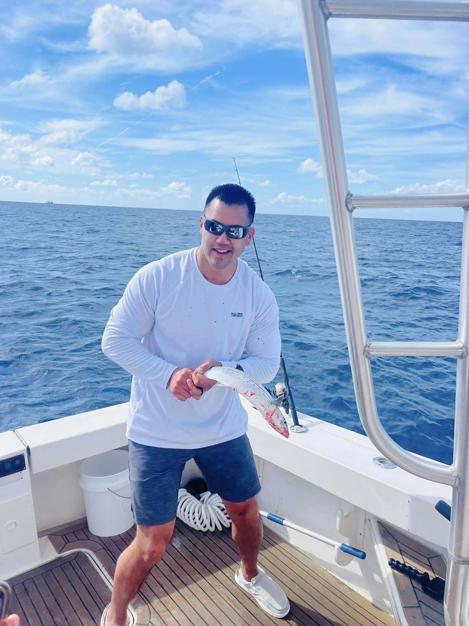 Lone angler fishing in FL