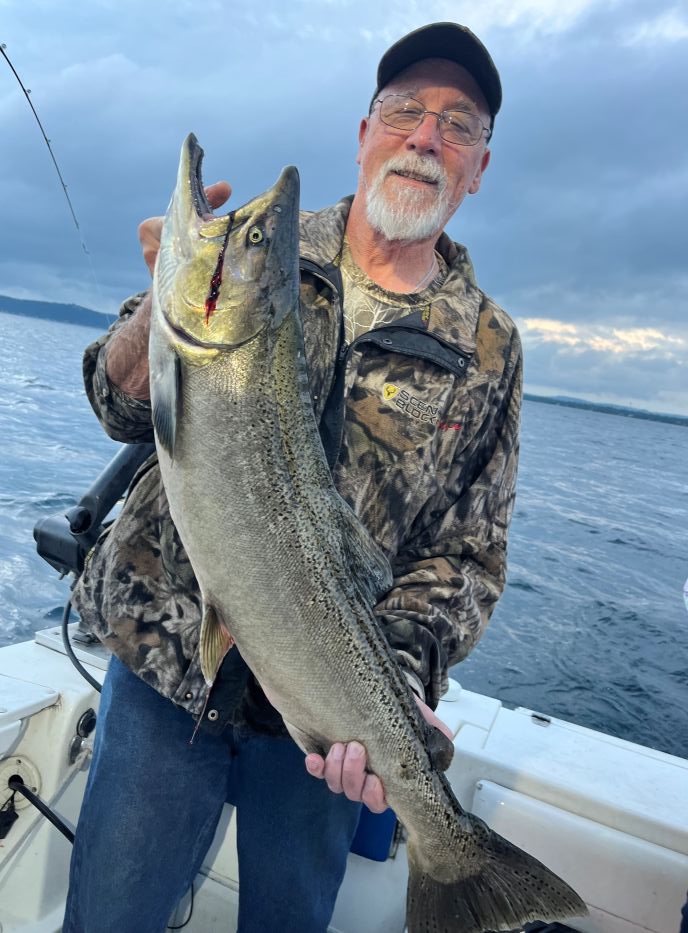 Angler fishing in Glen Arbor