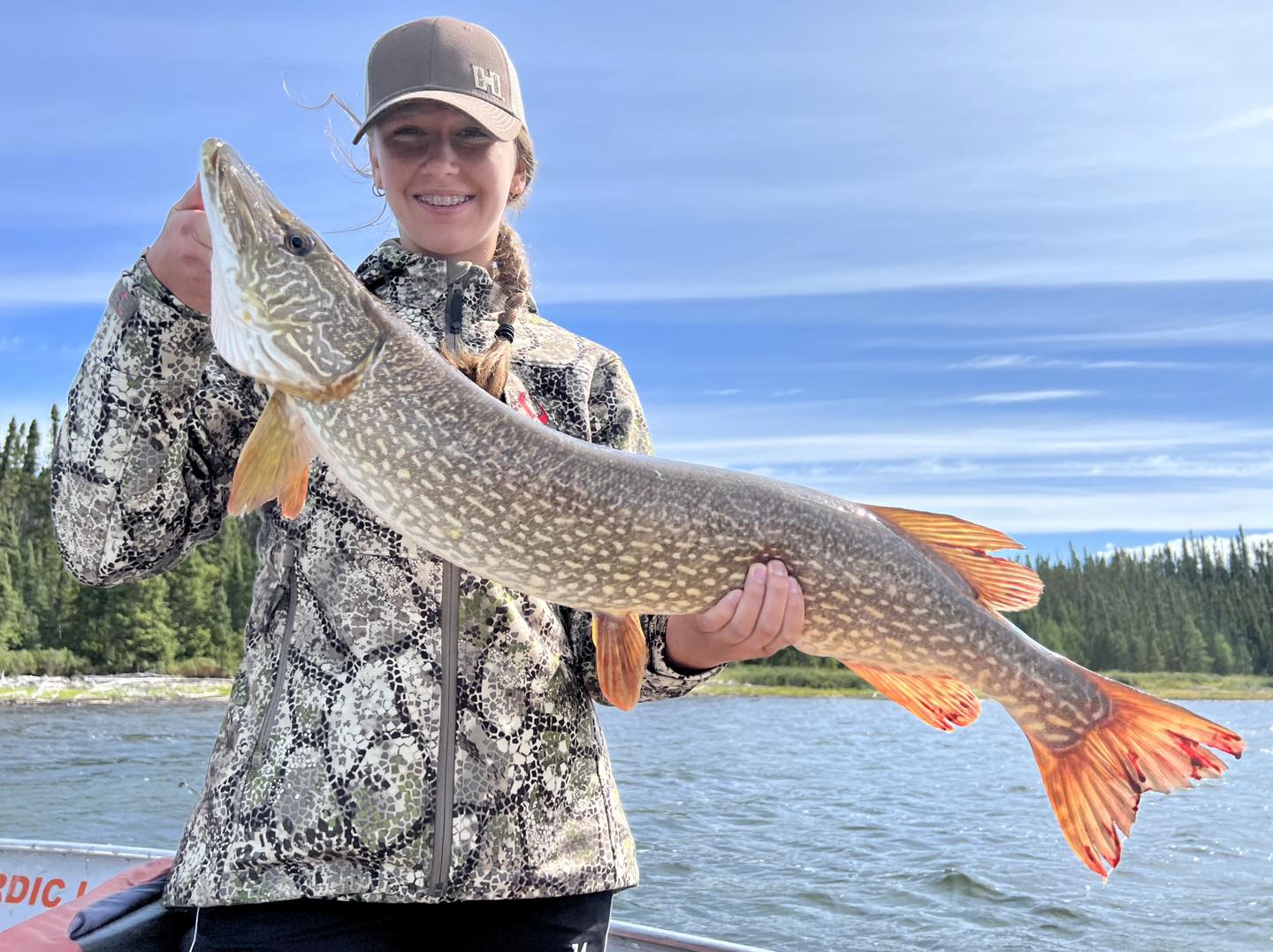 Caught a Chain Pickerel fish in SK