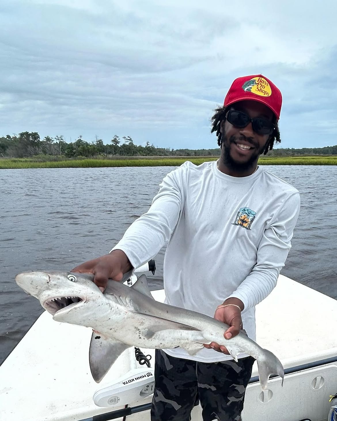 Sandbar shark catch on fishing boat at Carolina Beach NC