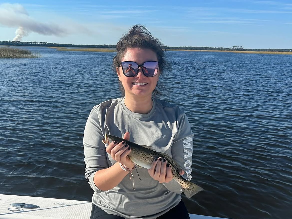 2-hour family fishing trip boat at Carolina Beach NC with Captain Jacob, inshore fishing gear