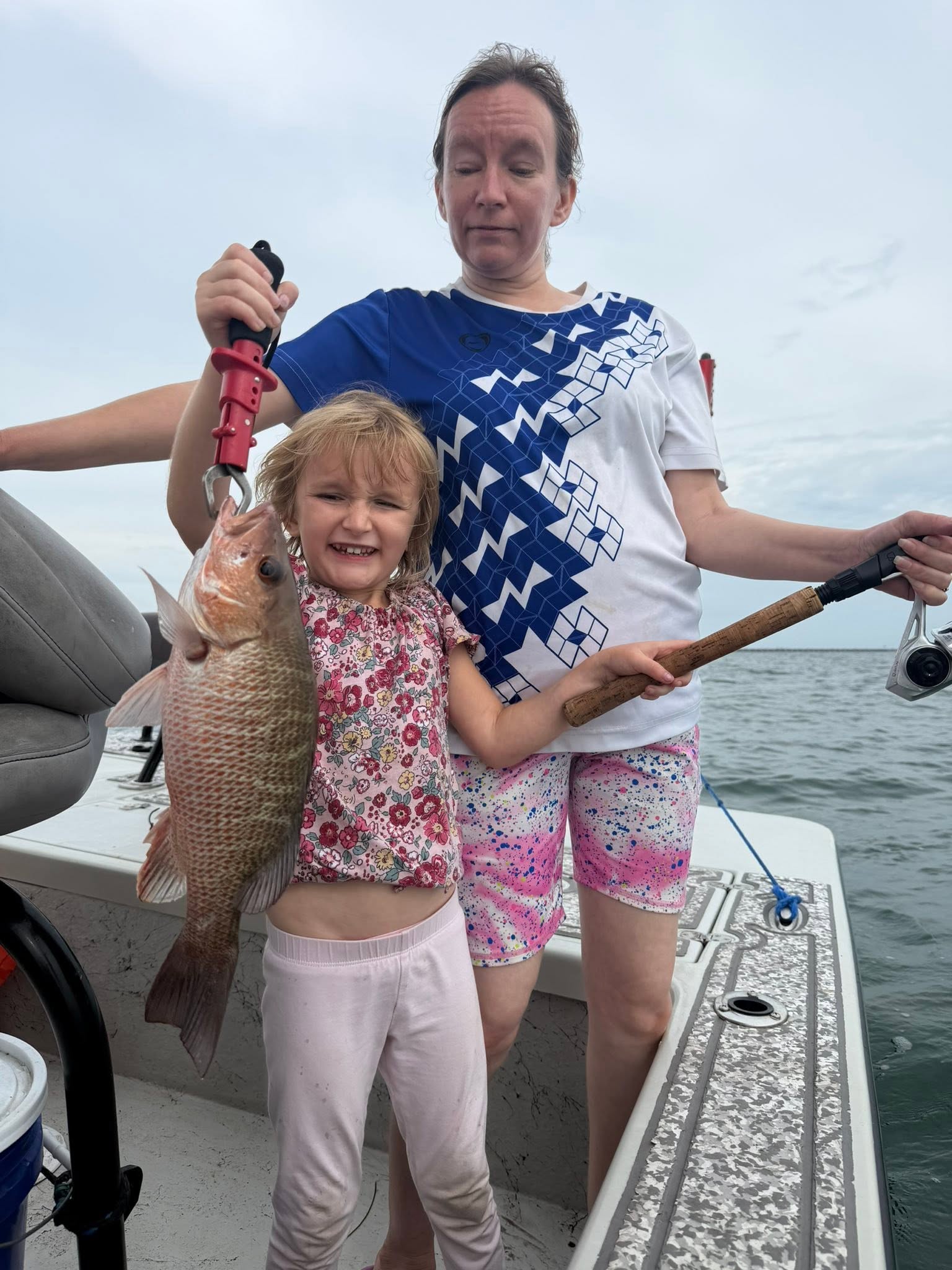 Grey snapper caught while fishing in Riverview FL