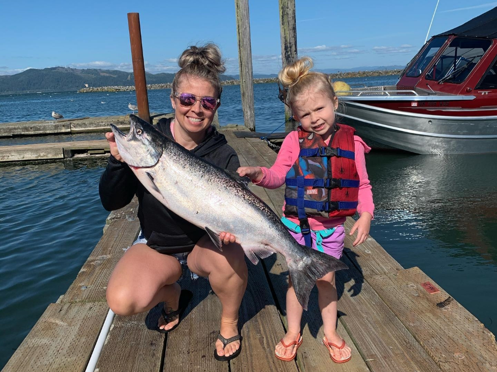 Chinook Salmon measuring 24 inches caught in Portland