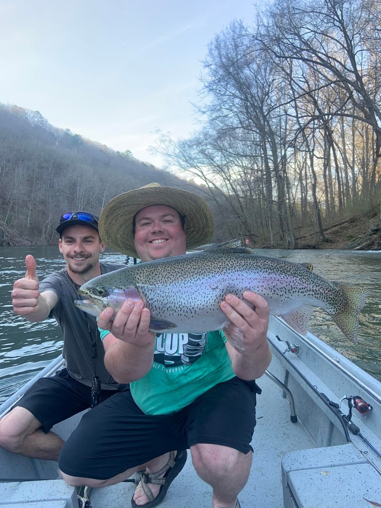 Rainbow trout caught while fishing in AR
