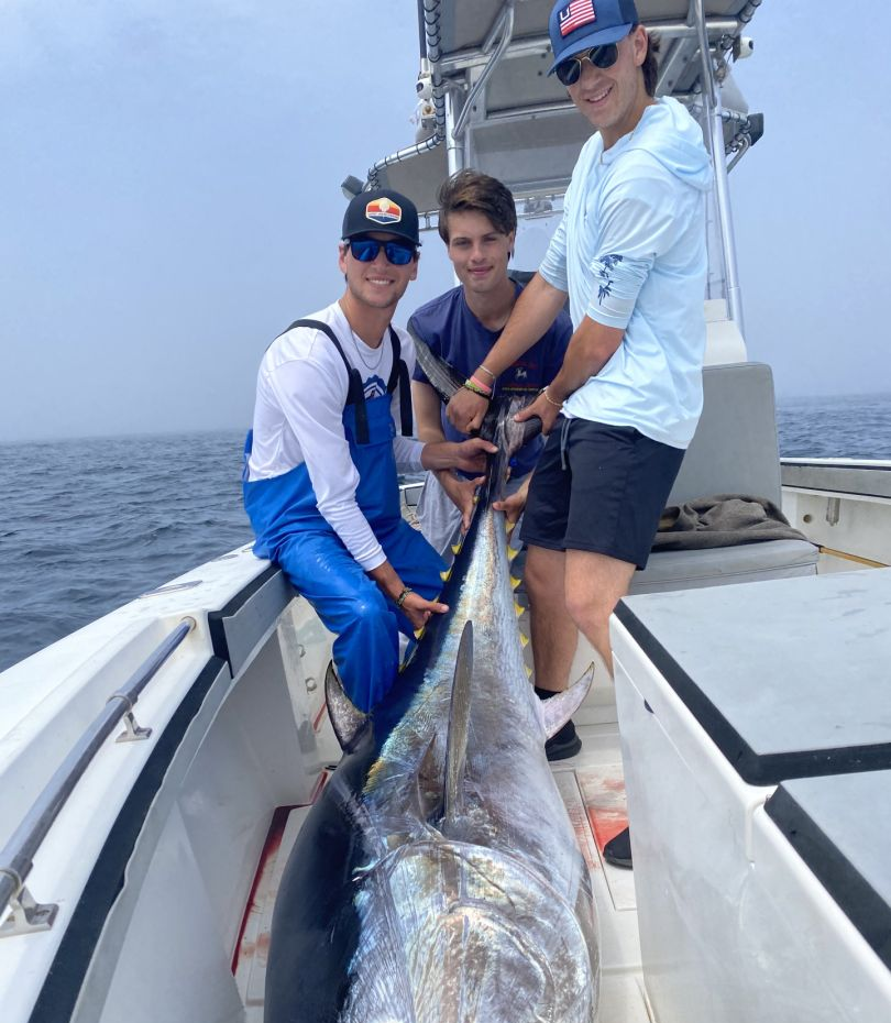 An angler with a big fish caught in MA