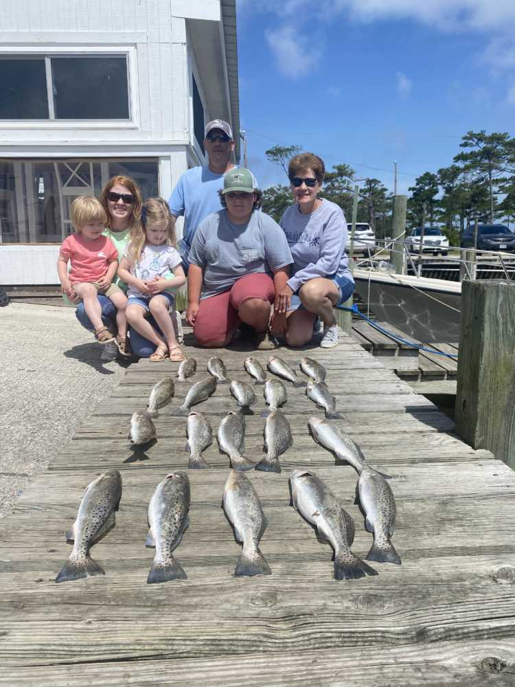 5 fish caught in Wanchese during fishing