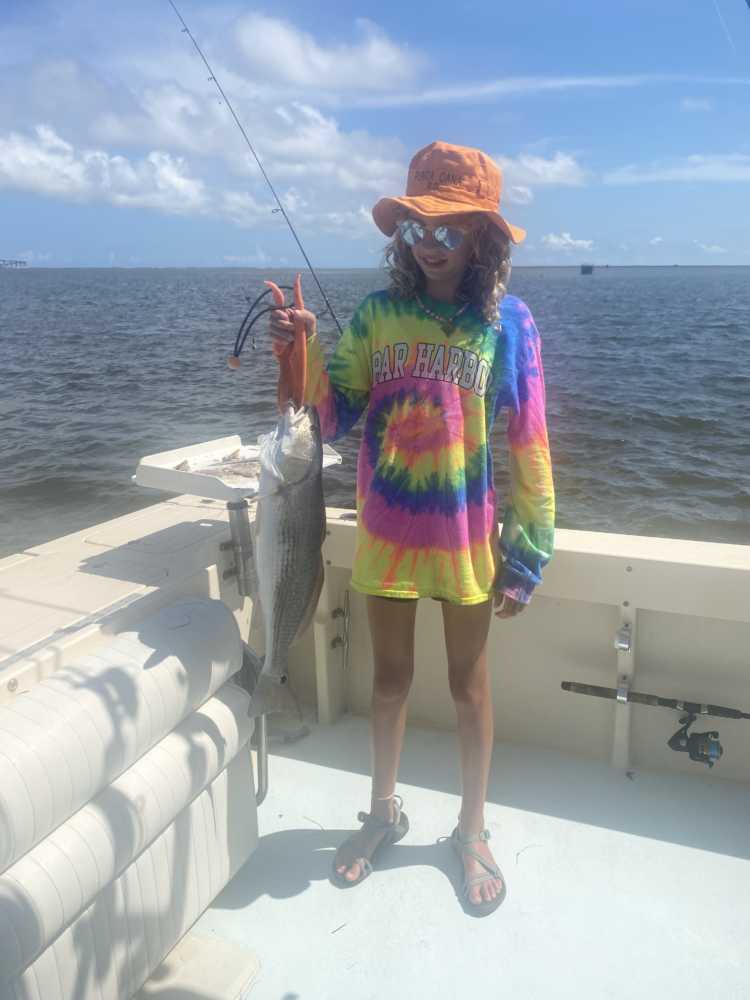 Fisherman catches a 17-inch redfish in NC