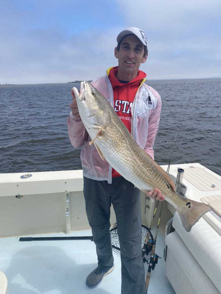 One person fishing in North Carolina