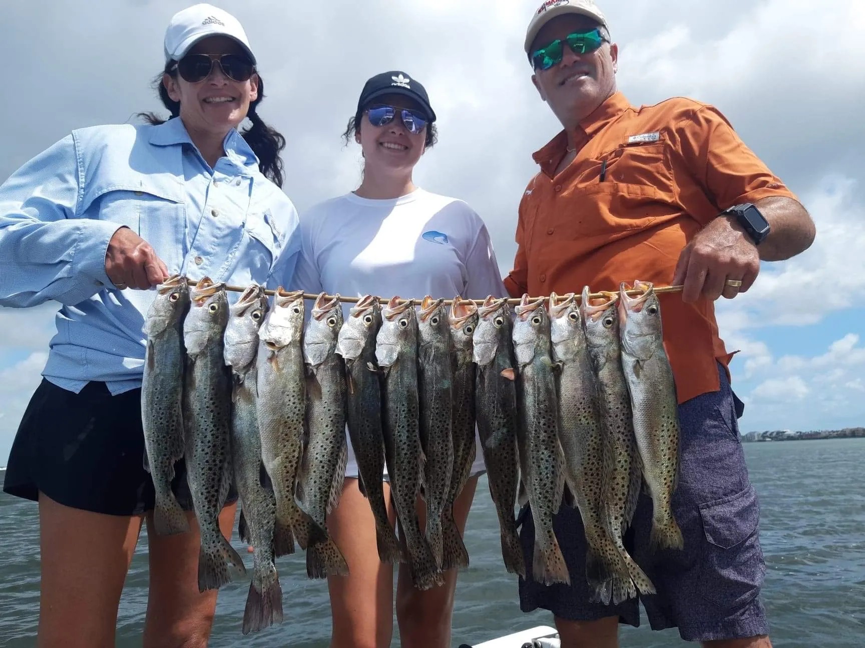 South Padre Island inshore fishing boat targeting redfish and sea trout in Laguna Madre waters