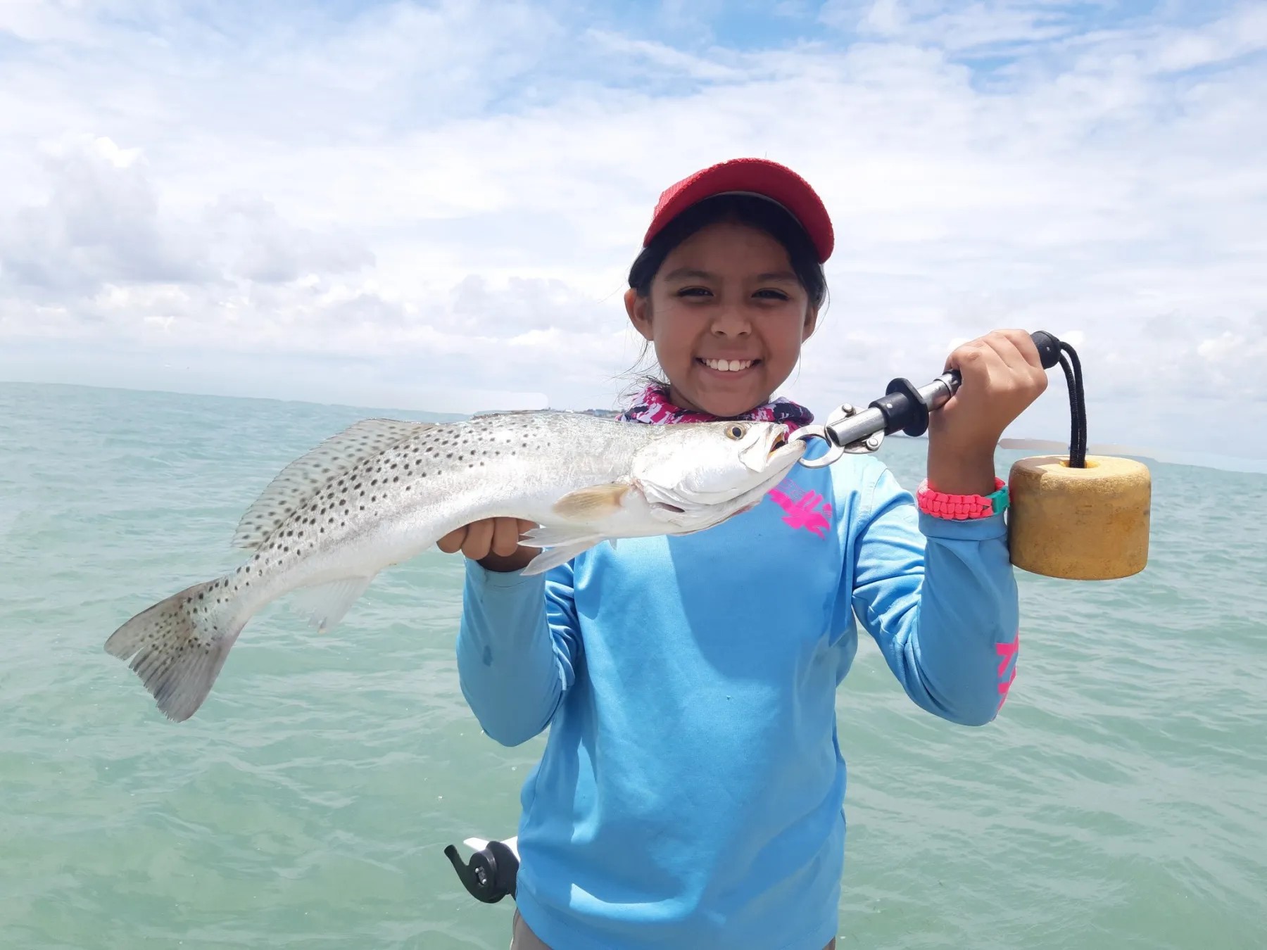 Guided inshore fishing boat on Laguna Madre waters near South Padre Island targeting redfish