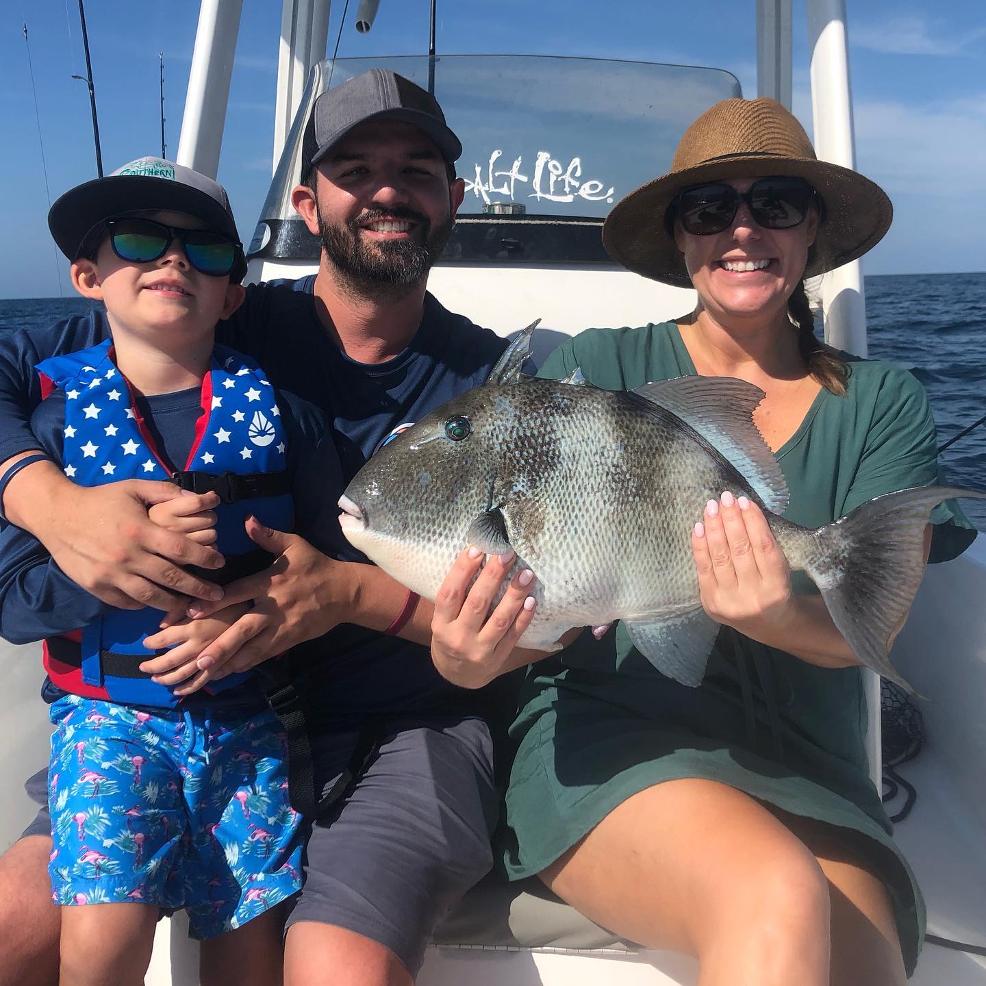 Grey Triggerfish caught while fishing in Panama City Beach