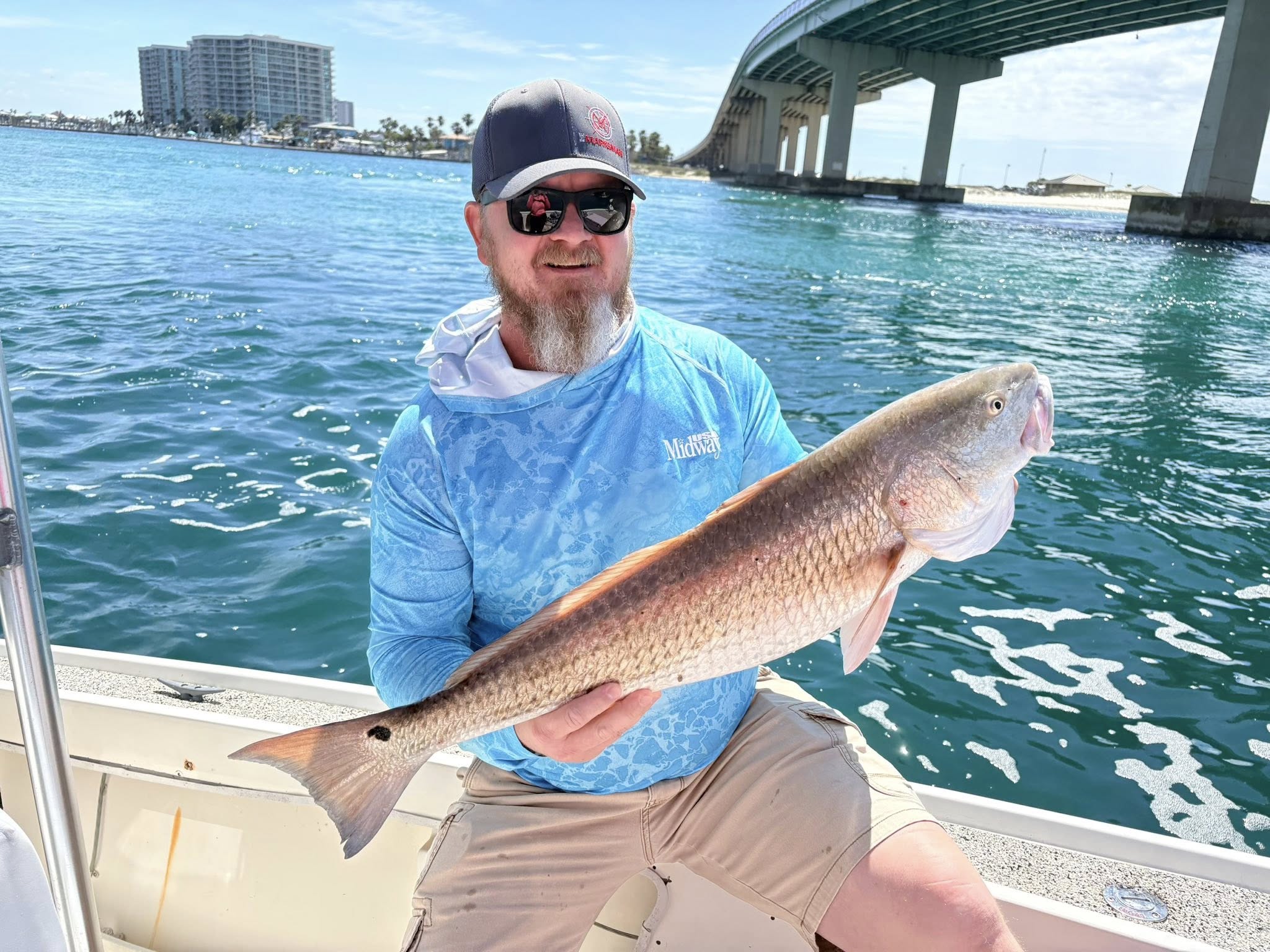 Redfish caught while fishing in Orange Beach AL