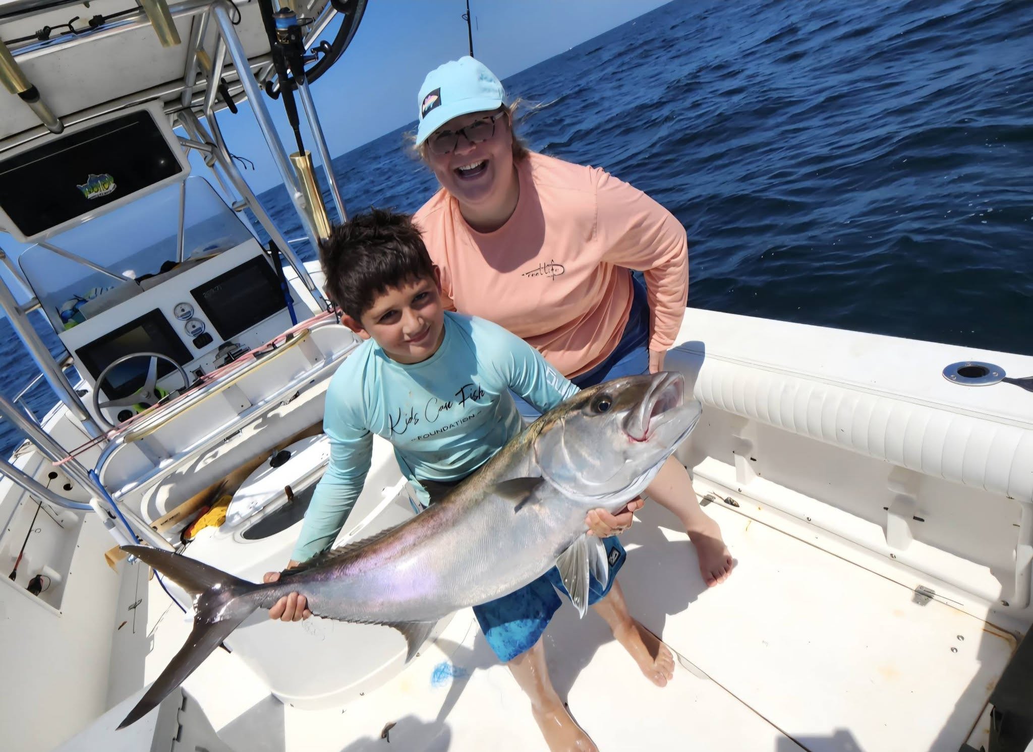 Large fish caught during fishing charter in Gulf Breeze FL