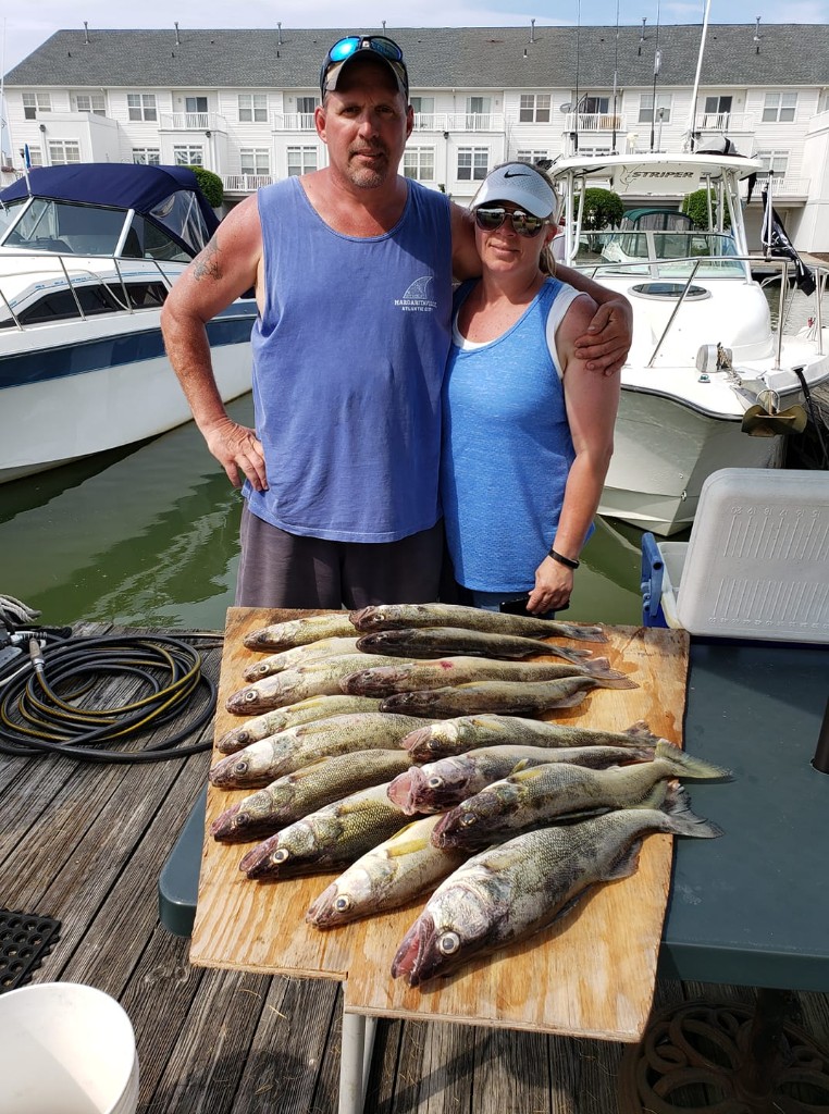 Two people fishing in Ohio