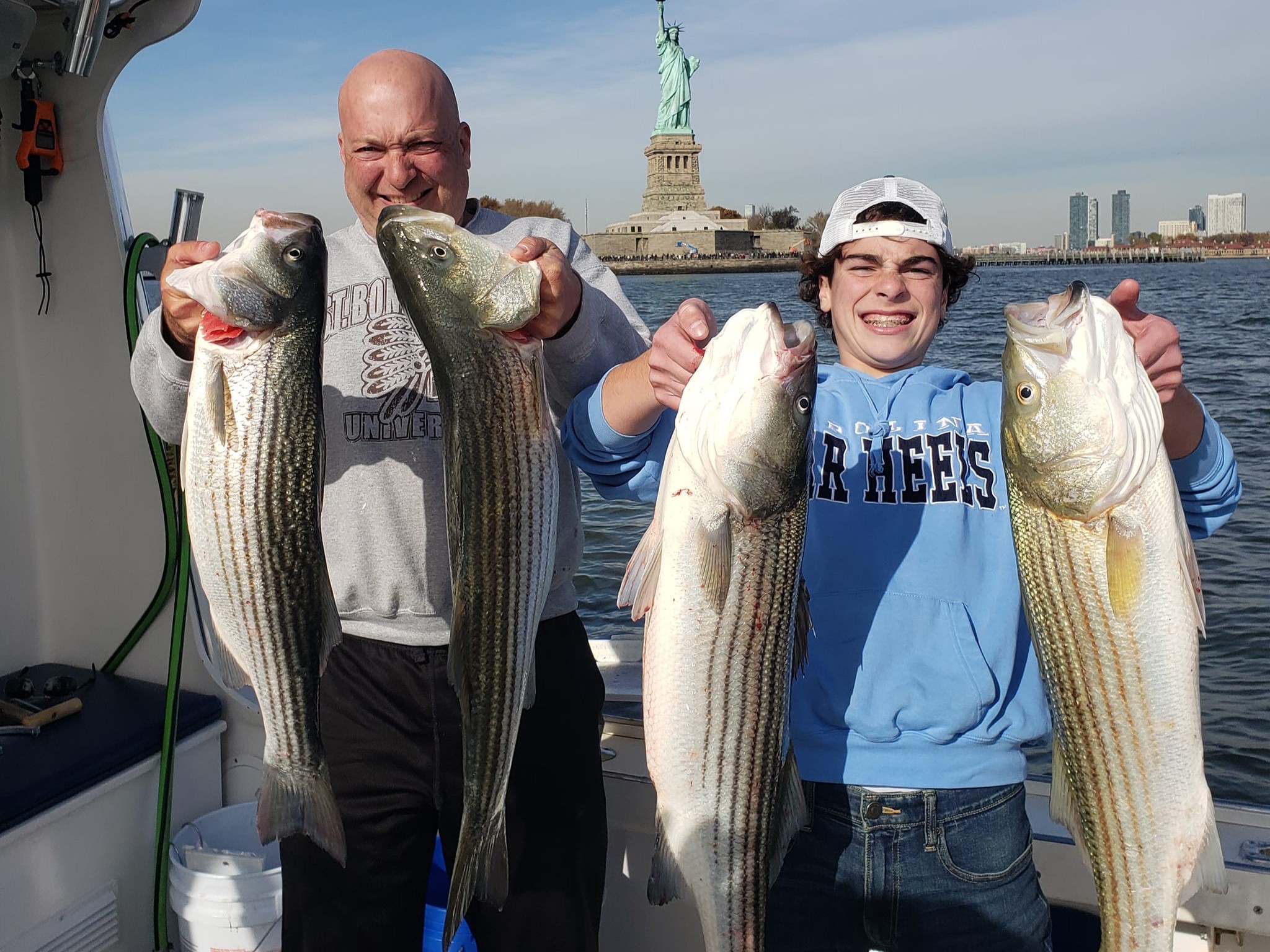 Port Chester NY fishing charter boat on Long Island Sound with Captain Danny - 6 hour trip