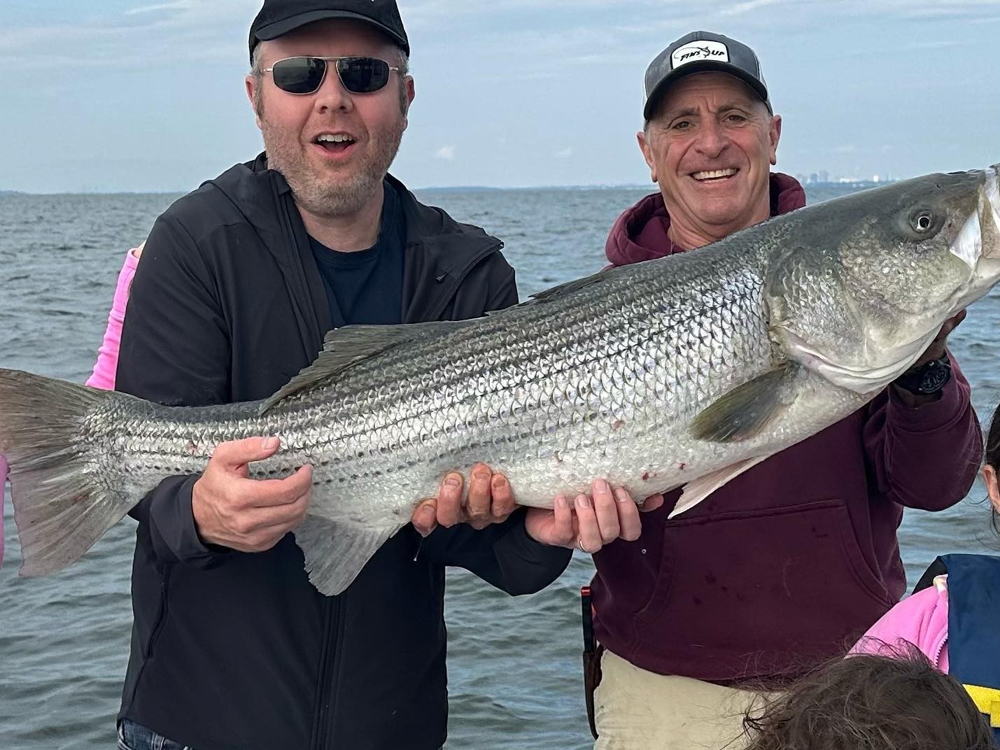 Private 4-hour morning fishing charter boat on Long Island Sound departing Port Chester NY
