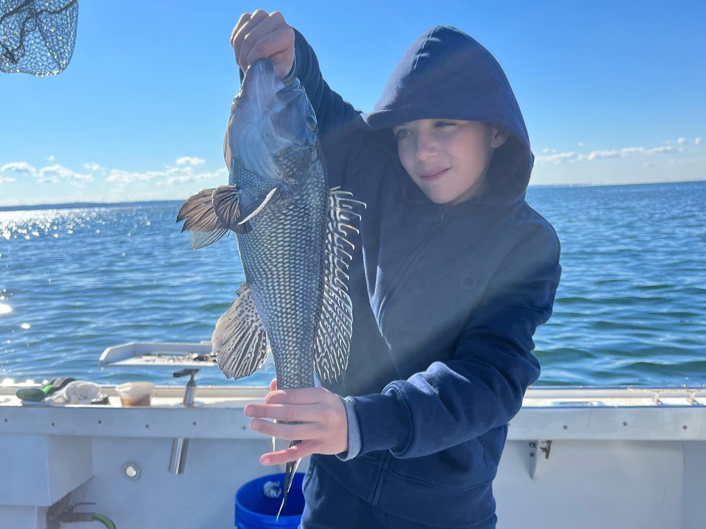 Private 3-hour afternoon inshore fishing trip on 32-foot boat from Port Chester NY Long Island Sound