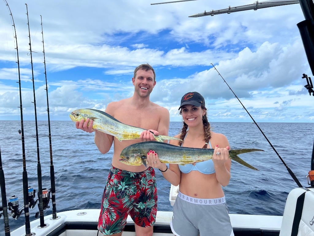 Two anglers fishing in Key Largo