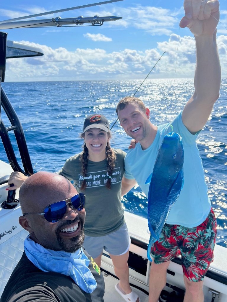 Three people fishing in FL