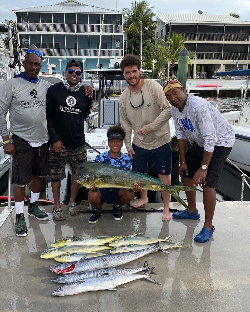 3 king mackerel, 37 inches, fishing in FL