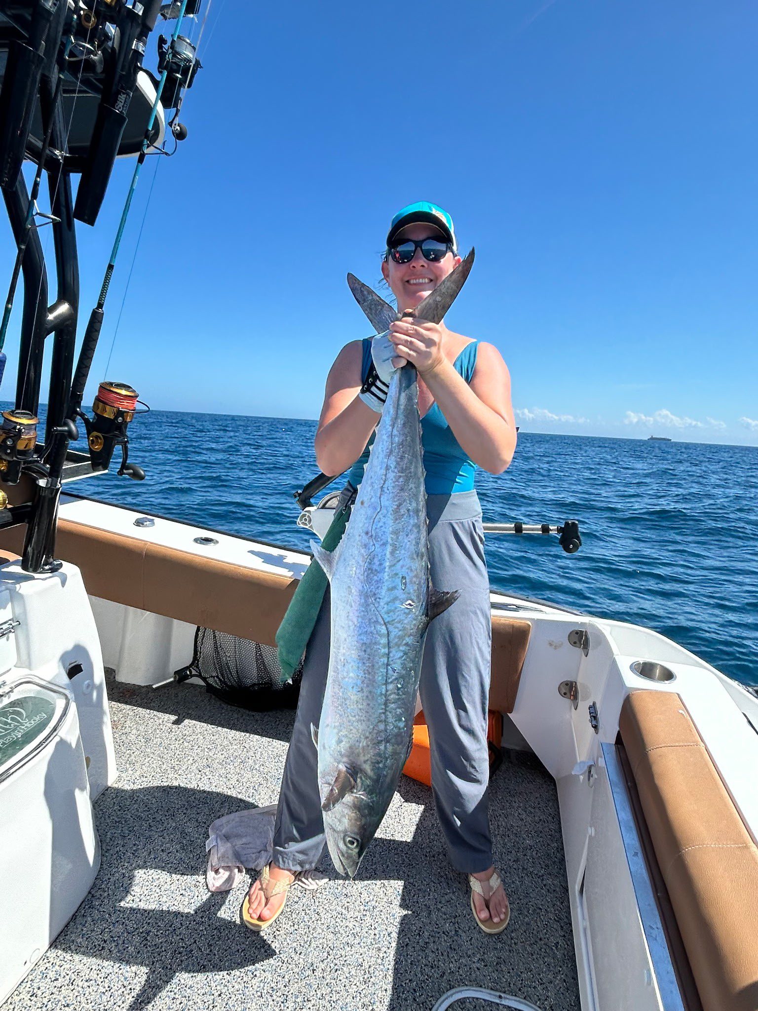 King mackerel caught fishing on boat in St. Petersburg FL waters