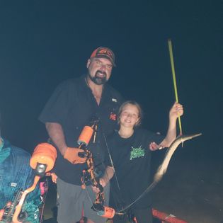Two anglers enjoying a great day of fishing in Tunica