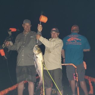Two people fishing in Tunica