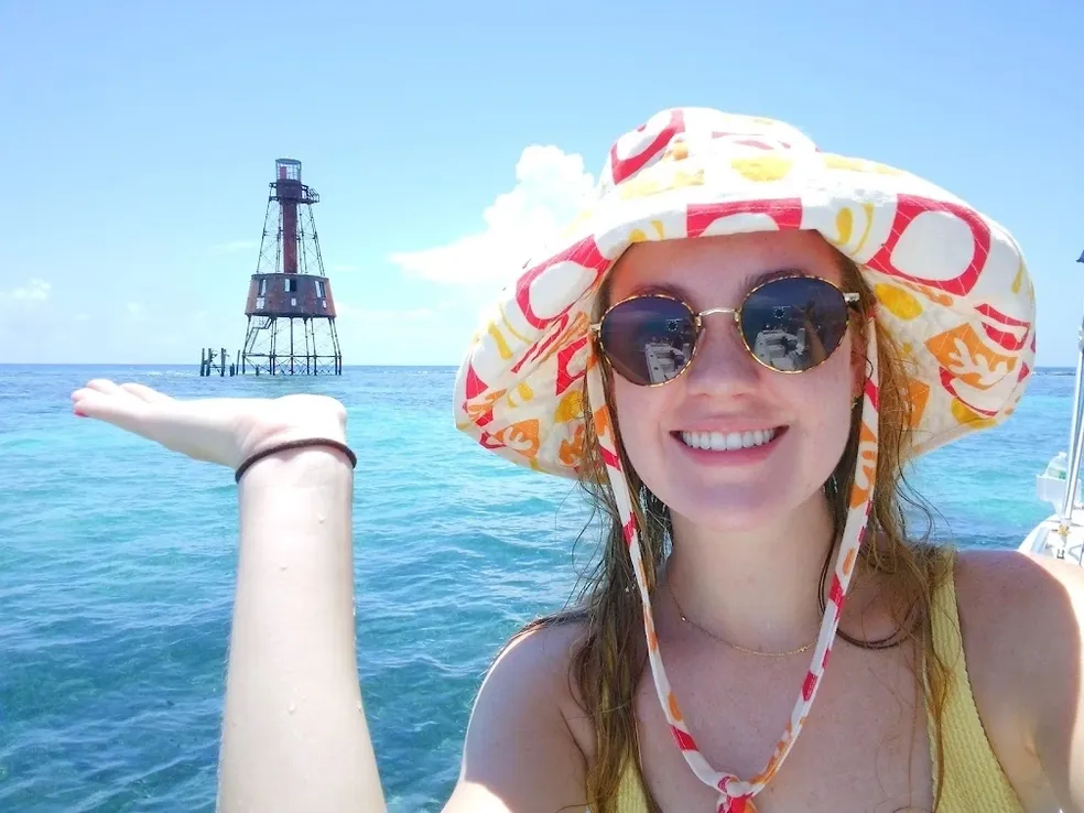 Person enjoying water sports in Key Largo