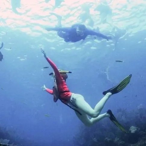 Florida Keys fishing boat on reef waters with snorkeling gear for half-day guided trip