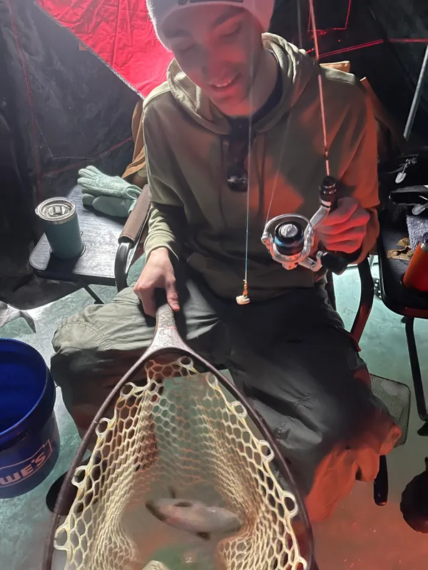 Fishing at the North Pole
