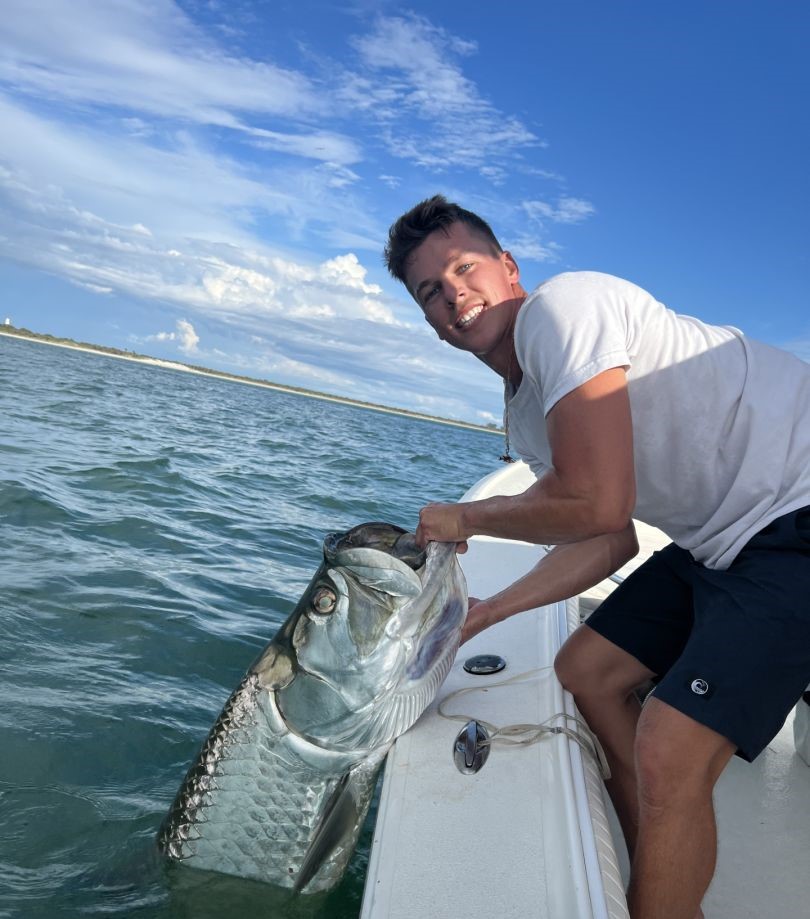 Angler fishing on the beach at Anna Maria Island