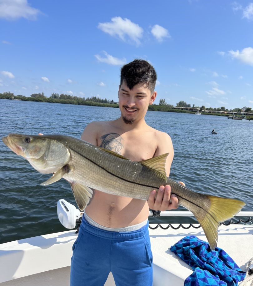 Snook fish caught while fishing in FL