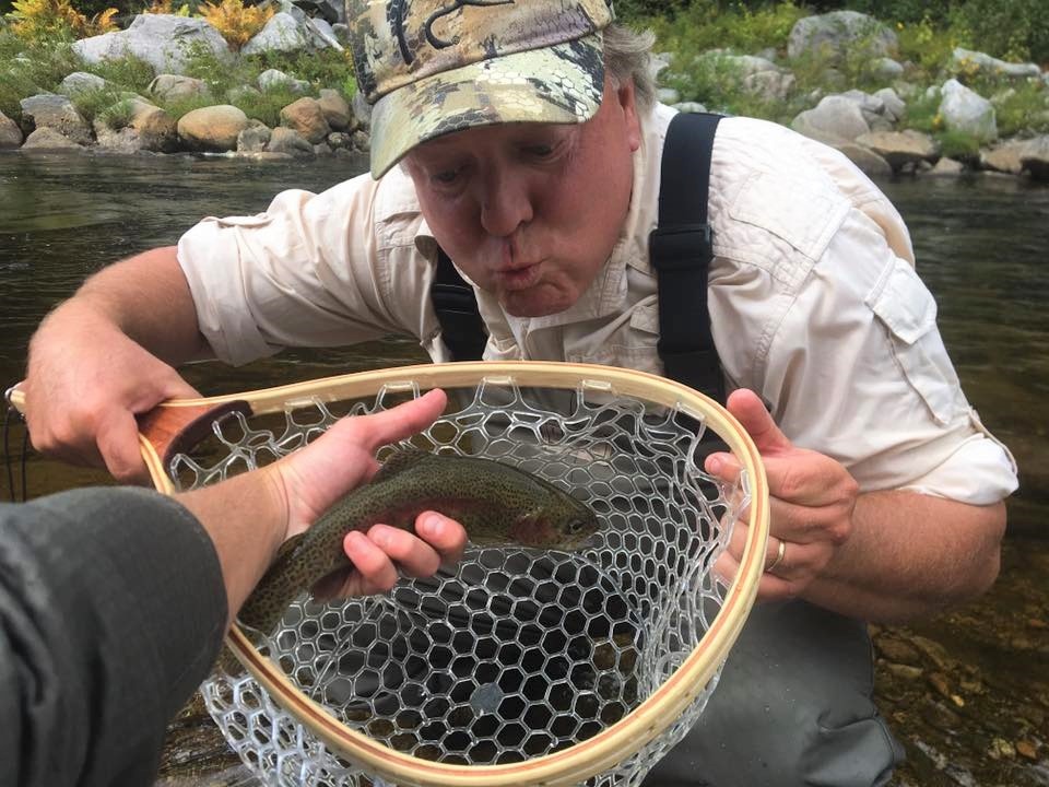 A lone angler fishing in NH