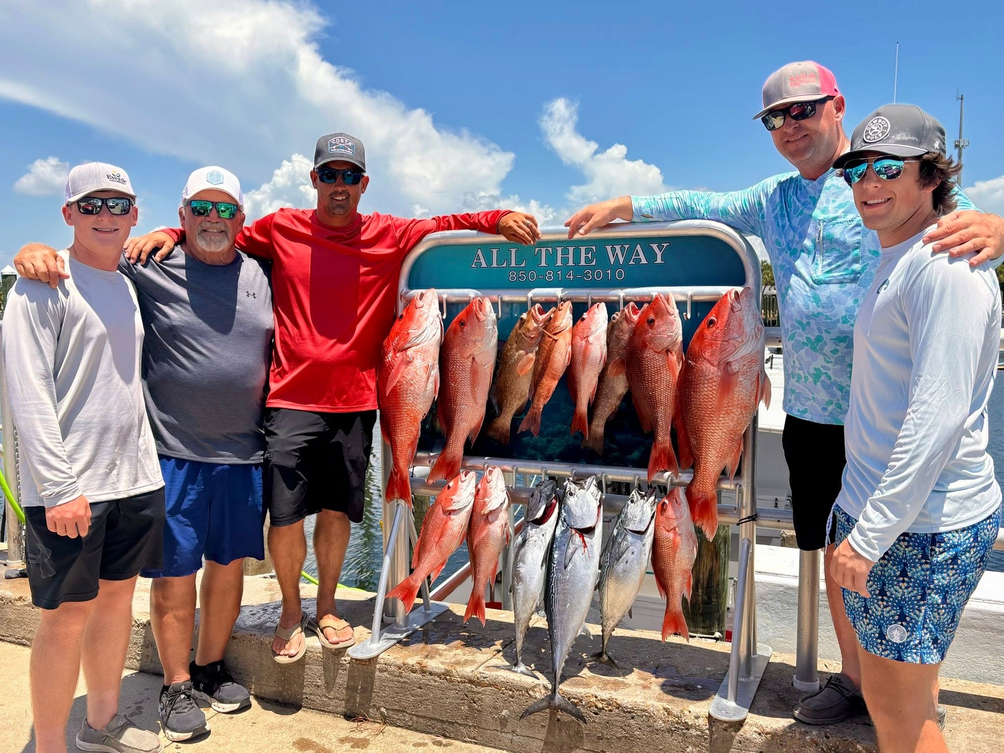 12-hour offshore fishing charter boat in Panama City waters targeting red snapper and grouper