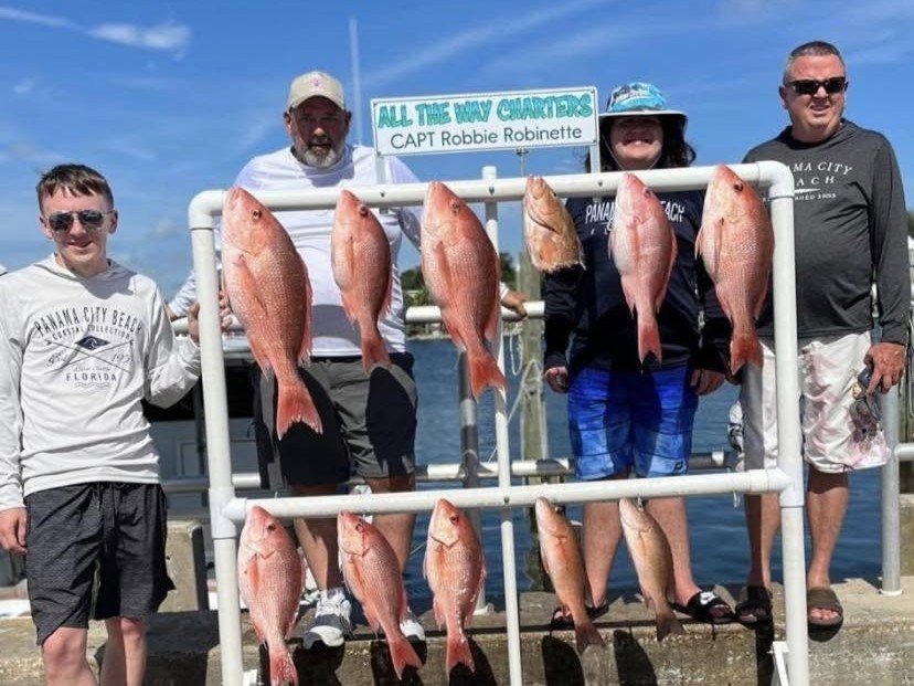 Captain Rob's 12-hour offshore fishing charter boat in Panama City Gulf waters