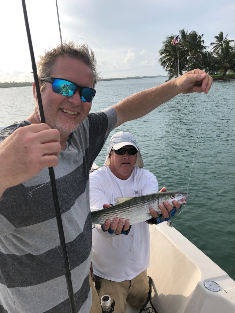 Two people fishing in Jupiter