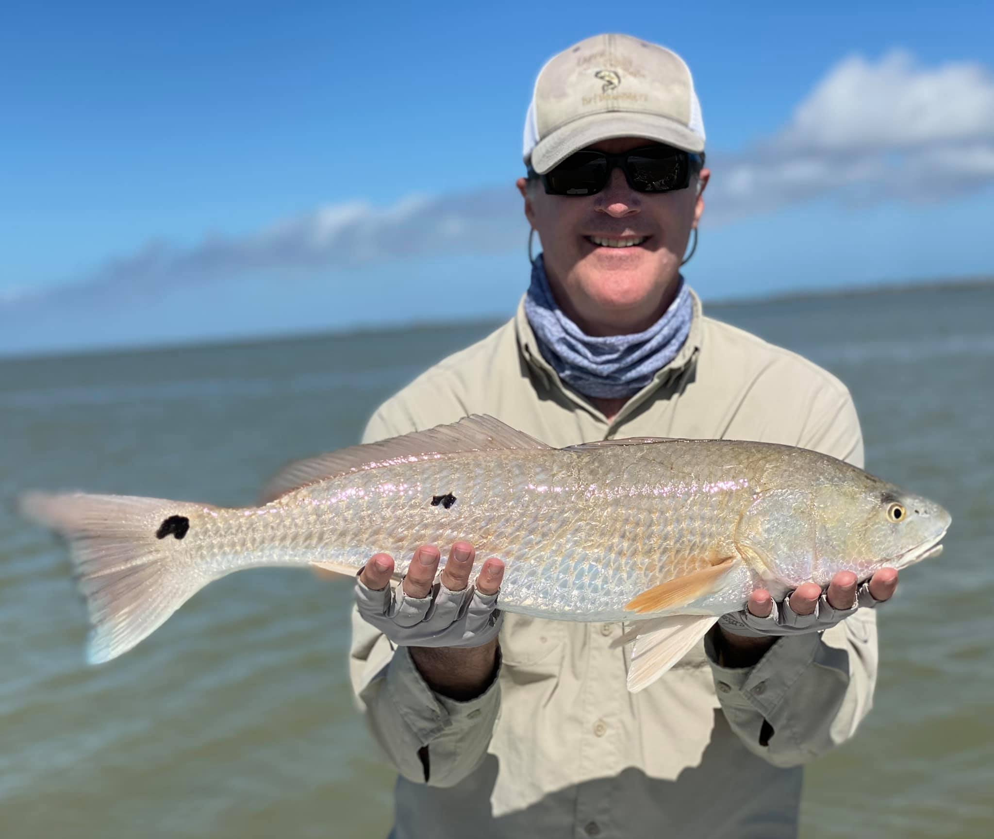 Redfish caught while fishing at South Padre Island
