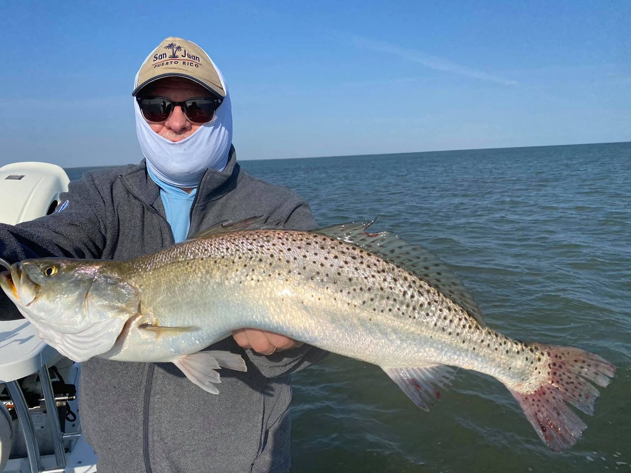Spotted Weakfish caught while fishing in TX