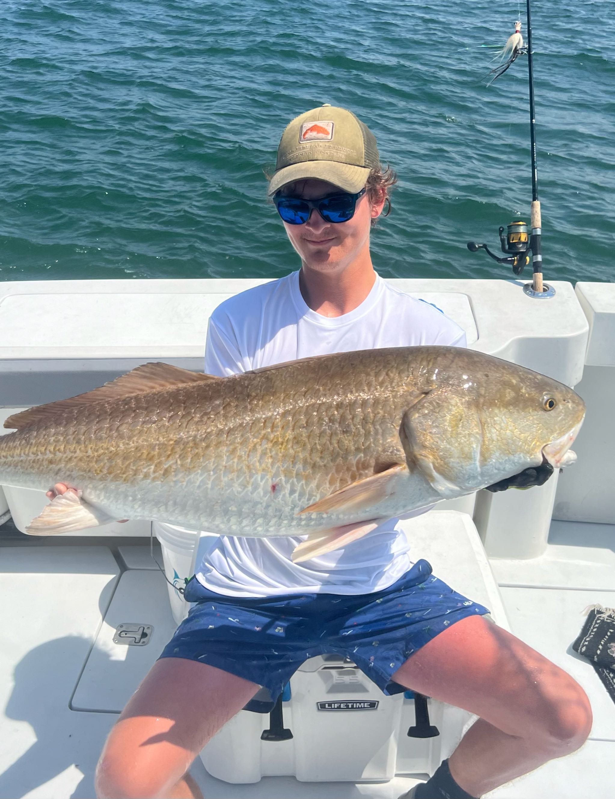 Fishing trip in Virginia Beach with a big 28-inch catch