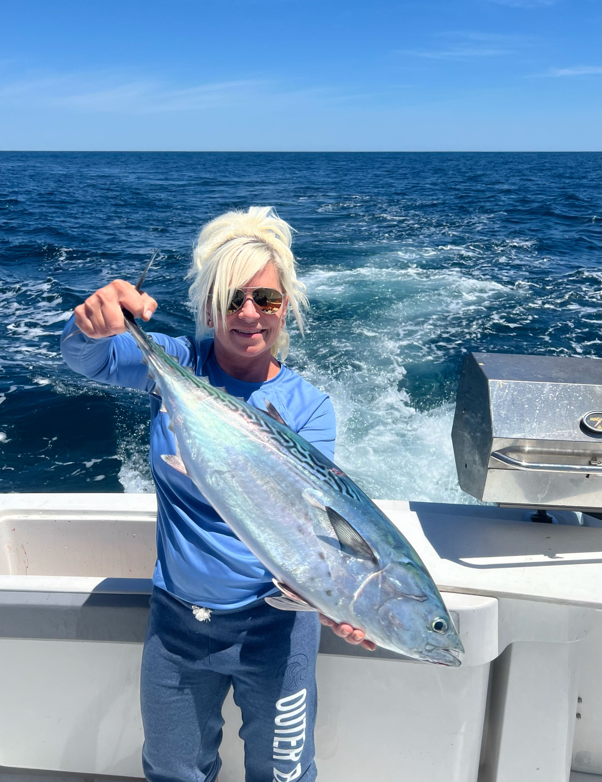 Angler with a 21-inch fish in Virginia Beach