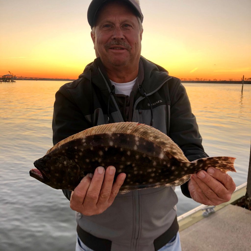 Southern Flounder fish caught in Mount Pleasant