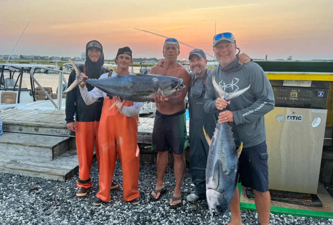 Two big fish caught at Barnegat Light while fishing