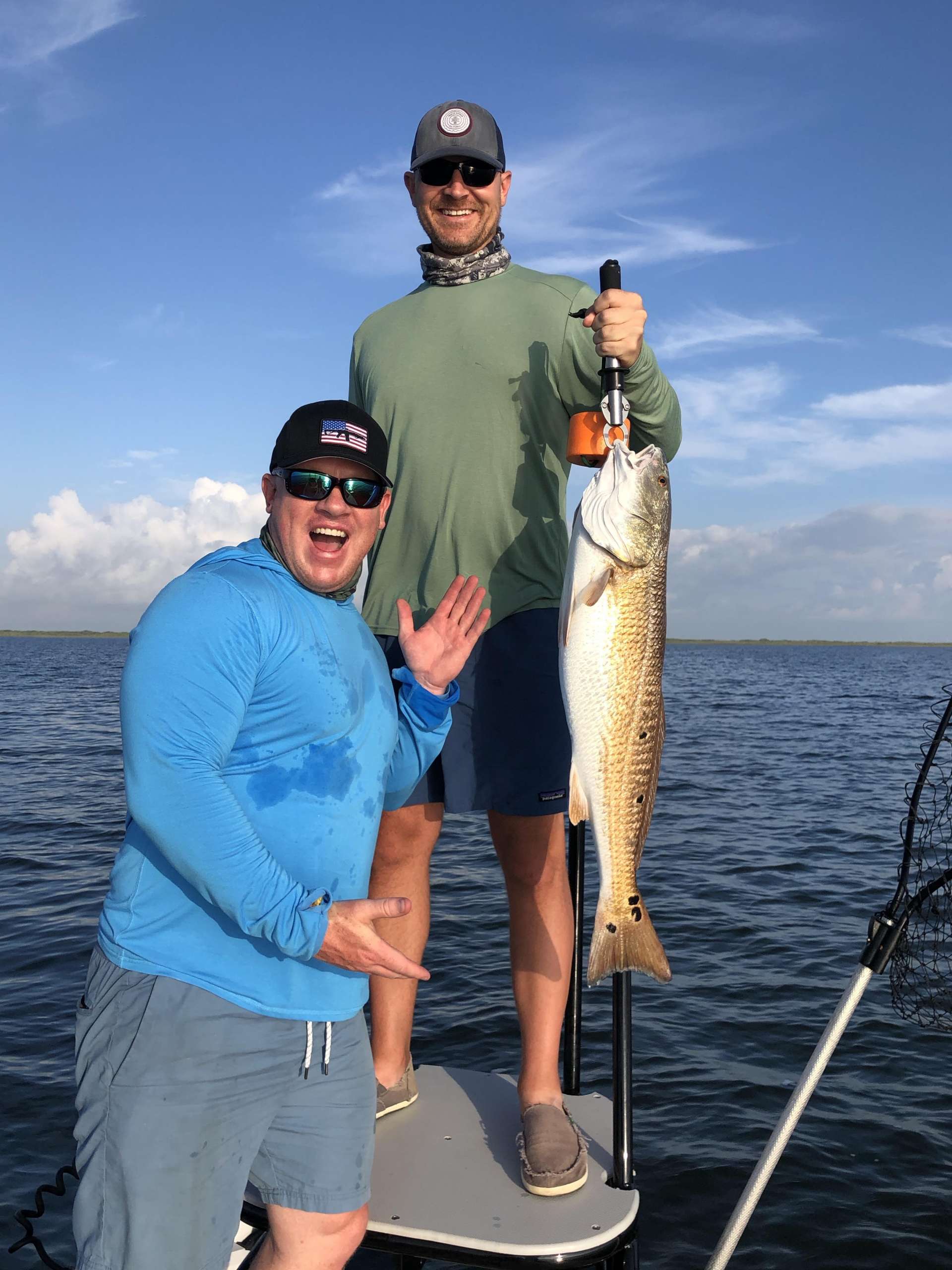Redfish, 21 inches, caught in Port Aransas, Texas